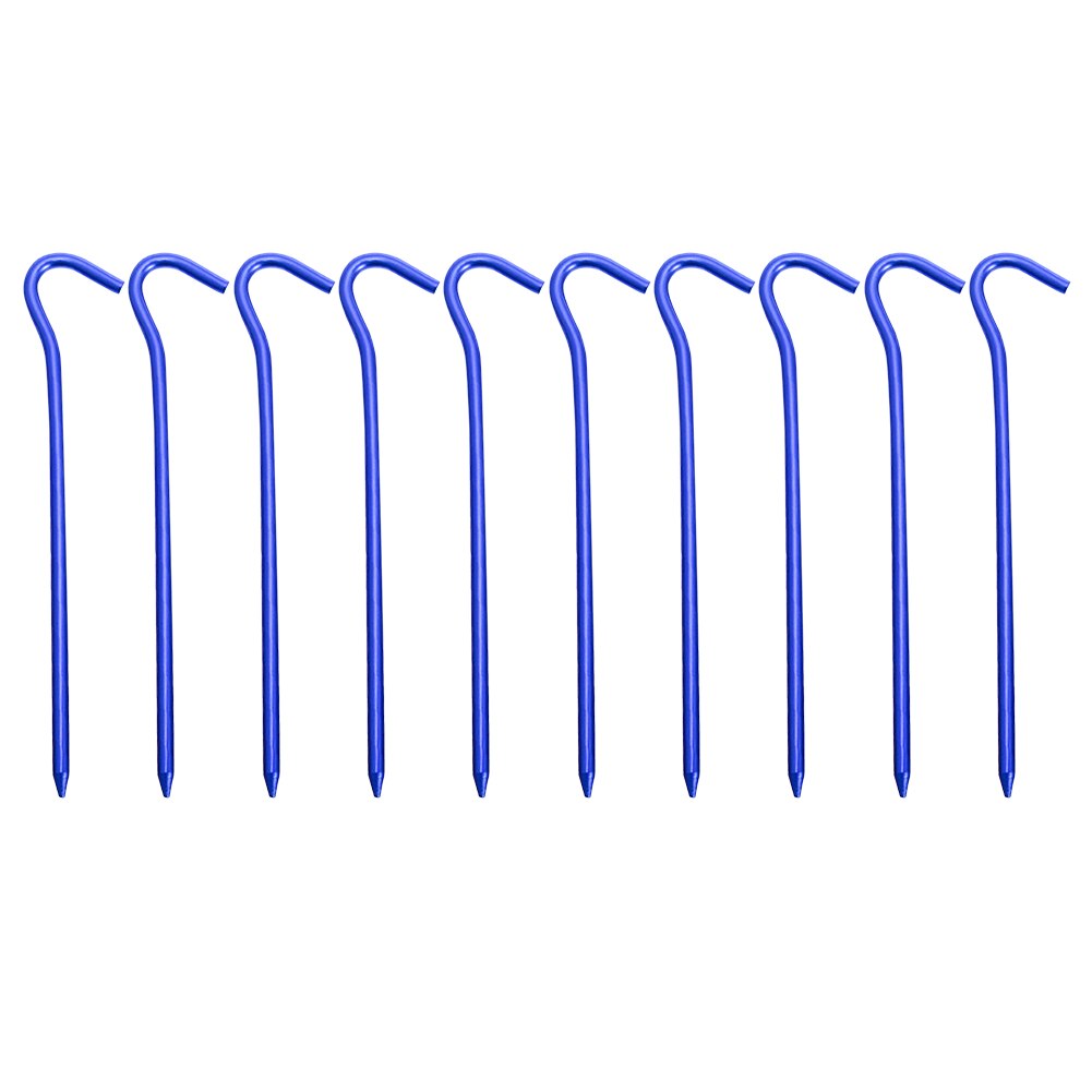 Cheap Goat Tents 10pcs Awning Canopy Tent Nails 18cm Outdoor Aluminium Alloy Nails for Camping Awning Canopy Garden Stakes with Hooks   